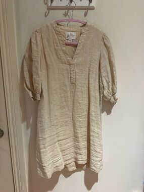 Lilly Pulitzer mialeigh linen dress sand